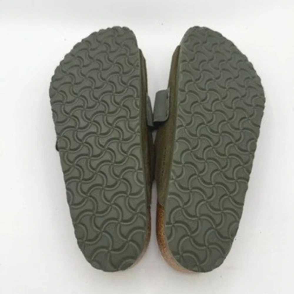 Birkenstock NWOB Kyoto Suede Sandals 42 Green Gorpcore Minimalist Boho Earthy